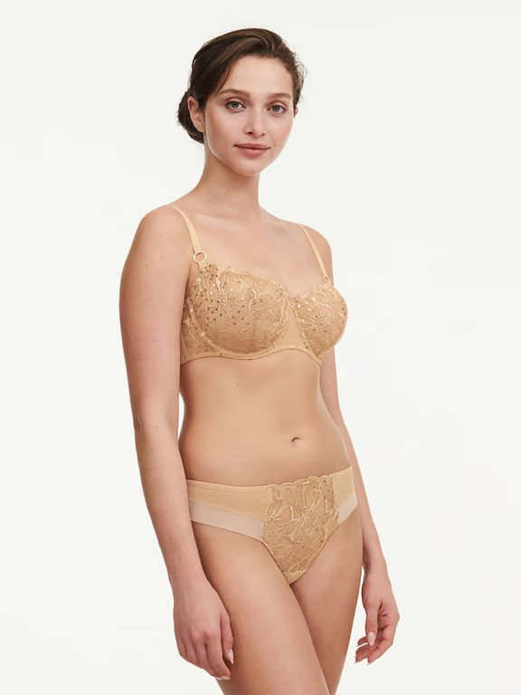 Fleurs Signature Demi Bra Toffee Sequins - 3