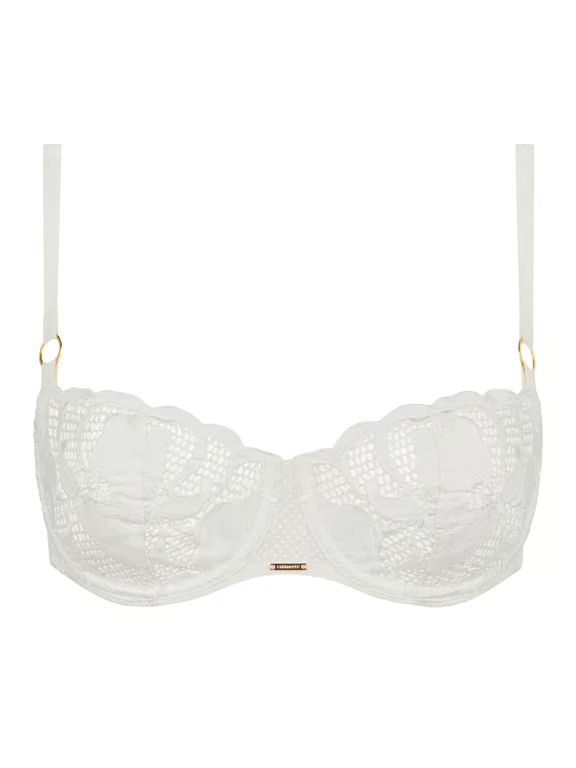 Chantelle | FLEURS SIGNATURE - Fleurs Signature Lace Demi Bra Satin Milk - 2