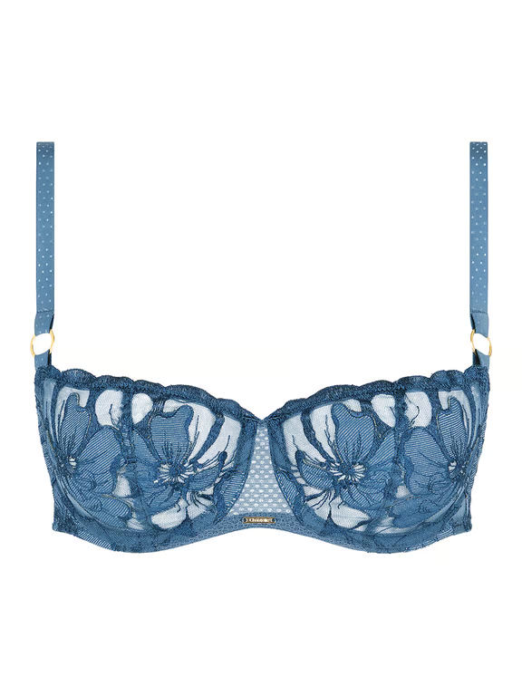 Chantelle | FLEURS SIGNATURE - Fleurs Signature Lace Demi Bra Jeans Blue Denim - 2