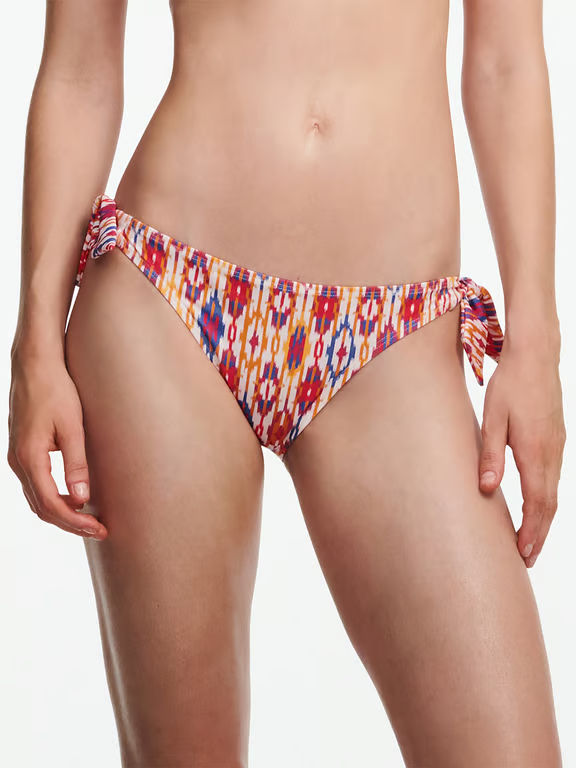 Chantelle | Devotion - Devotion Cheeky Bikini Swim Bottom Red Ikat - 1