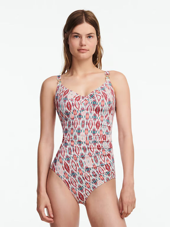 Chantelle | Devotion - Devotion Underwire Swimsuit Turquoise Ikat - 1