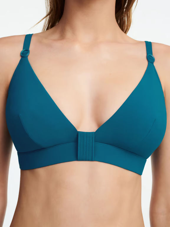 Celestial Wireless Triangle Swim Top Greenish Blue - 2