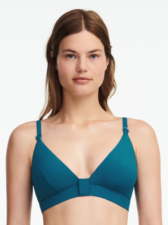 Chantelle | Celestial - Celestial Wireless Triangle Swim Top Greenish Blue - 1