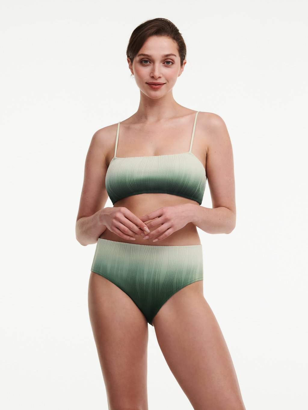 Chantelle PULP Flex Size Swim Top Green Tie Dye