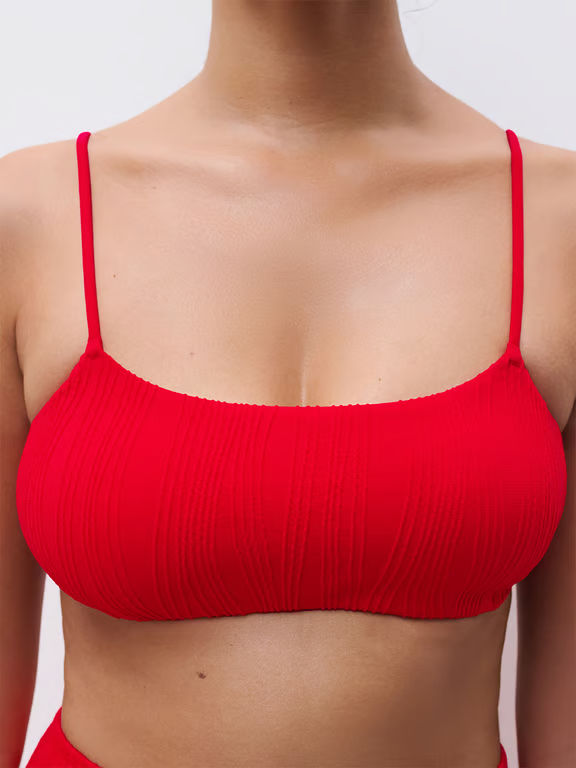 Chantelle PULP Flex Size Convertible Wireless Swim Top Cherry Red - 4
