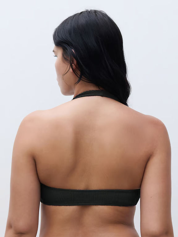Chantelle PULP Flex Size Wireless Plunge Swim Top Black - 3