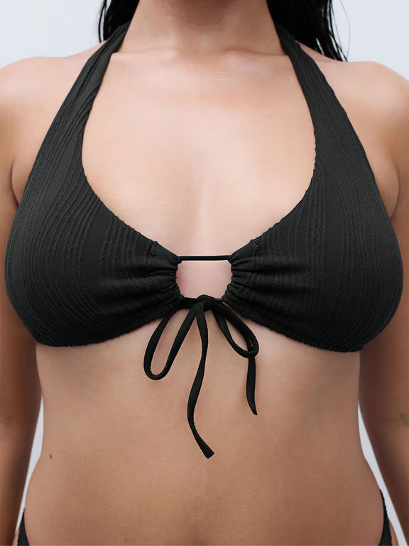 Chantelle PULP Flex Size Wireless Plunge Swim Top Black - 4