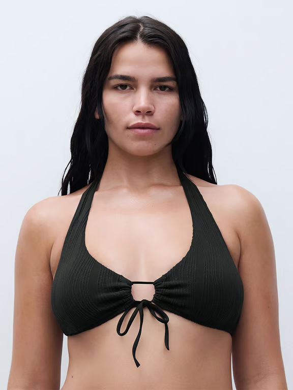 Chantelle PULP Flex Size Wireless Plunge Swim Top Black - 2
