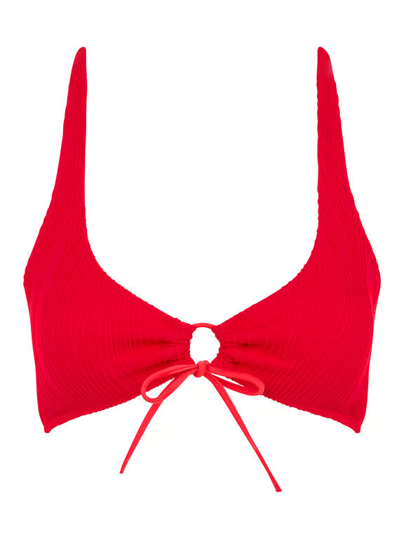 Chantelle PULP Flex Size Wireless Plunge Swim Top Cherry Red - 1