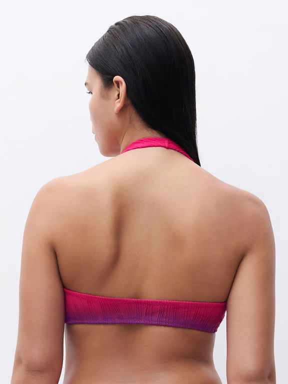 Chantelle PULP Flex Size Wireless Plunge Swim Top Sunset Tie Dye - 2