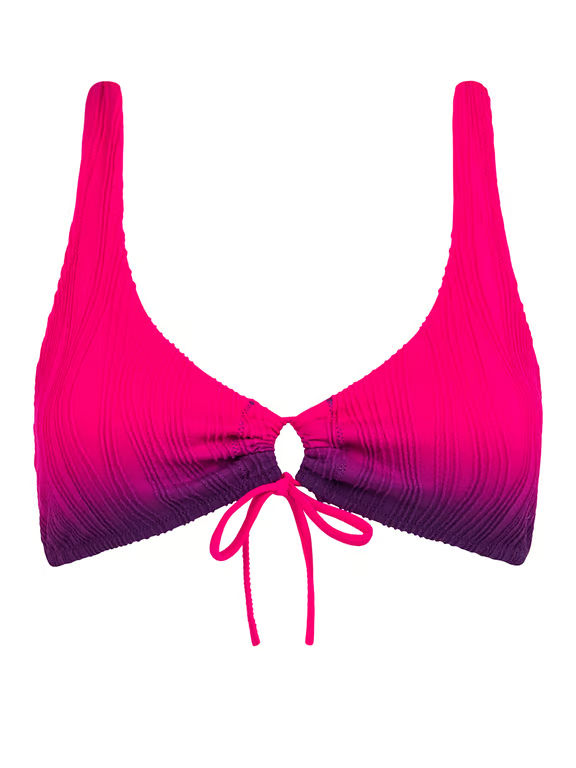 Chantelle PULP Flex Size Wireless Plunge Swim Top Sunset Tie Dye - 1