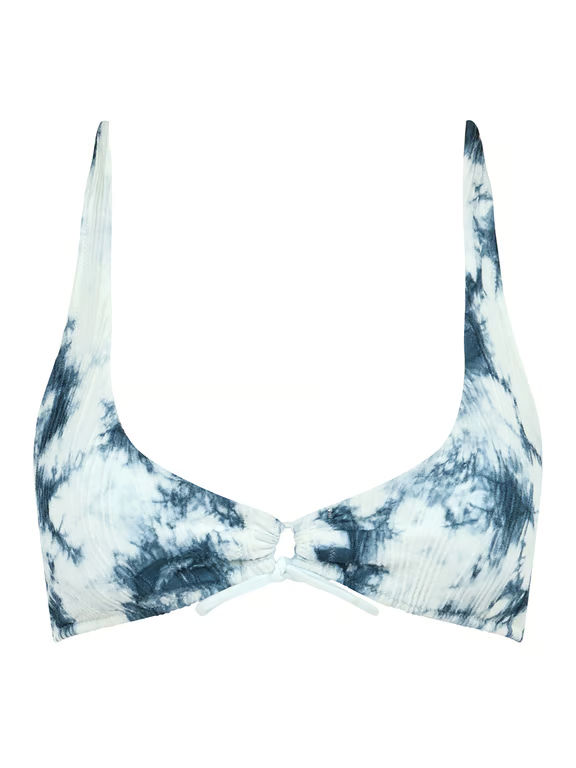 Chantelle PULP Flex Size Wireless Plunge Swim Top Splash Denim - 1