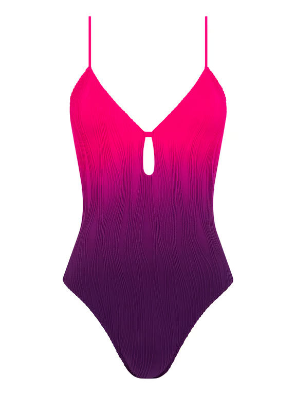 Chantelle PULP | SWIM ONE SIZE - Chantelle PULP Flex Size Wireless Plunge Swimsuit Sunset Tie Dye - 2