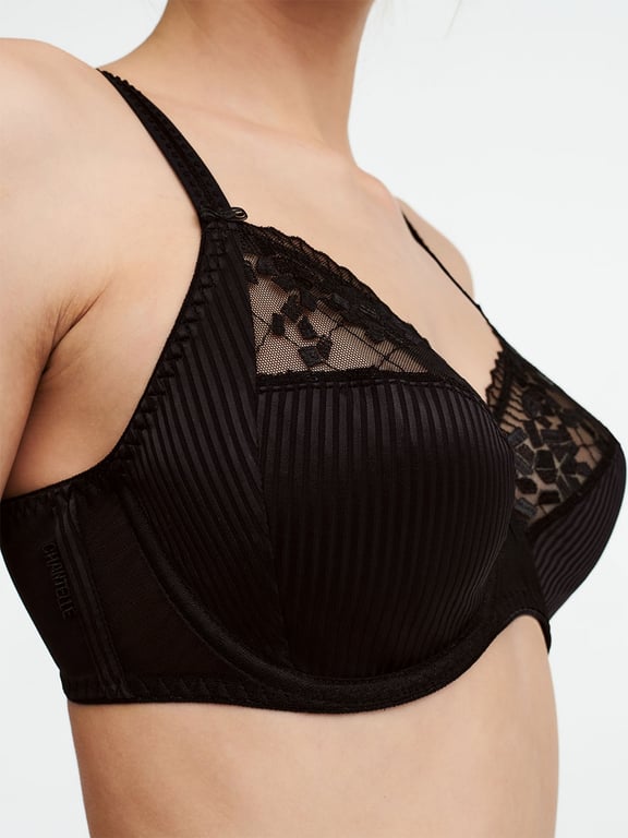 Pont Neuf Full Coverage Unlined Bra Black - 4