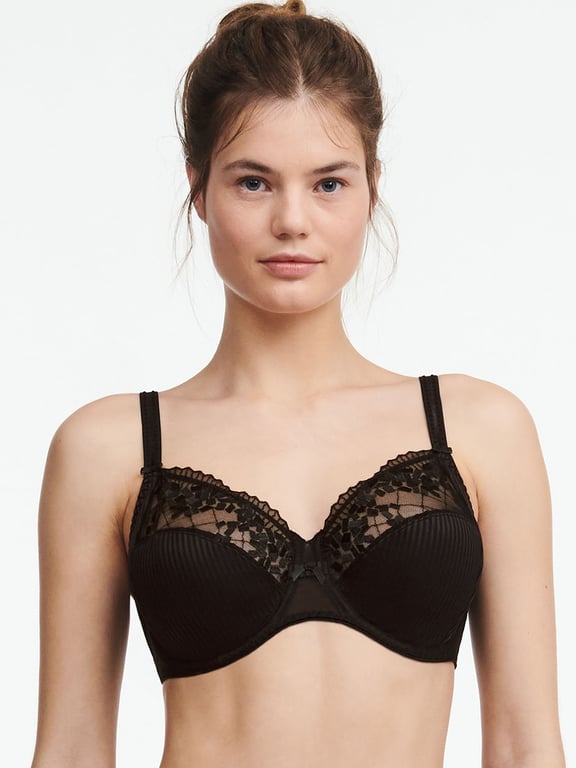 Chantelle Womens Rive Gauche Full Coverage Unlined Bra Black