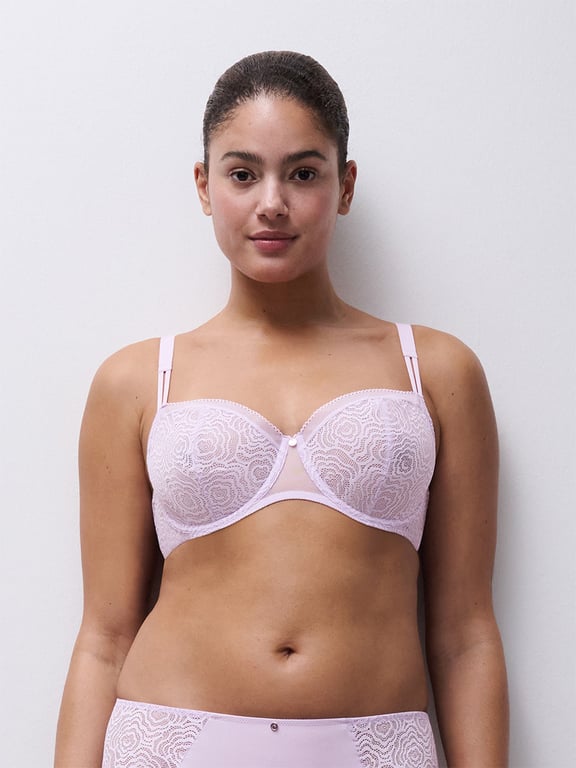 Chantelle | C Jolie - C Jolie Lace Unlined Demi Bra Mauve - 1