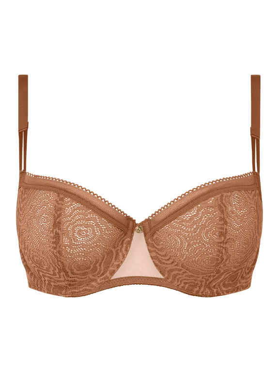 Chantelle | C JOLIE - C Jolie Lace Unlined Demi Bra Tabac - 2
