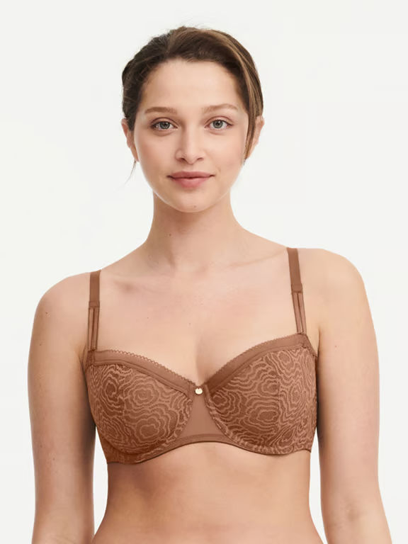 Chantelle | C JOLIE - C Jolie Lace Unlined Demi Bra Tabac - 1