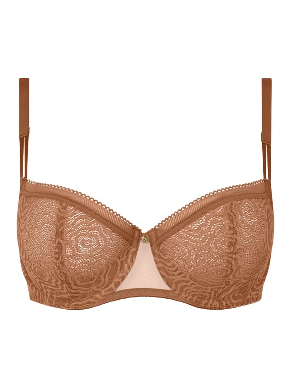 Chantelle | C JOLIE - C Jolie Lace Unlined Demi Bra Tabac - 2
