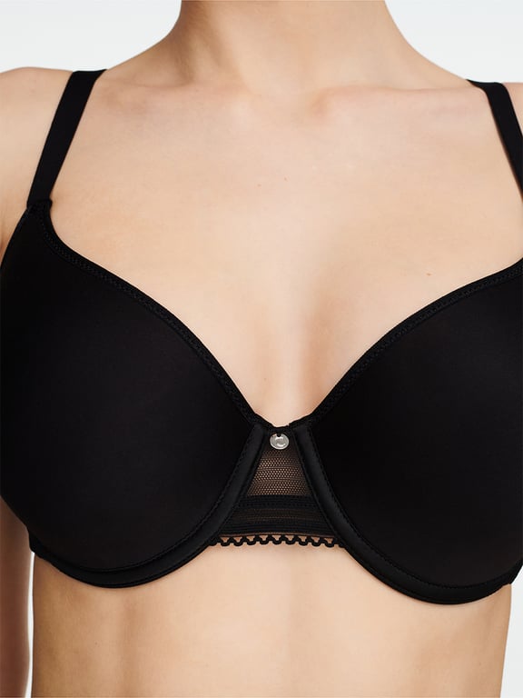 C Jolie Custom Fit T Shirt Bra Black