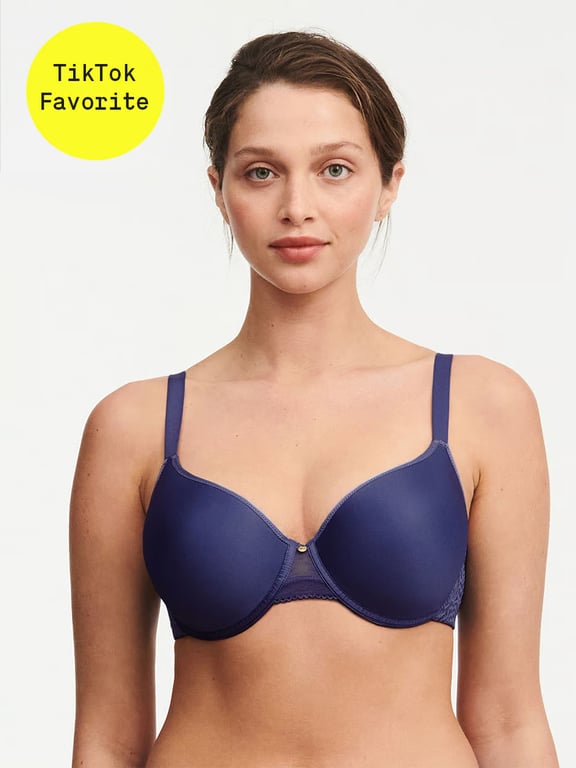 C Jolie Comfort Convertible T-Shirt Bra Blue Danube - 0