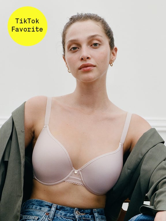 Chantelle Norah Comfort Moulded Bra, Coffee Latte at John Lewis