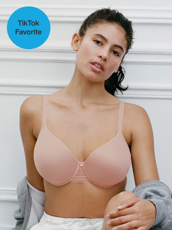 C Jolie Comfort Convertible T-Shirt Bra Rose Authentique - 0