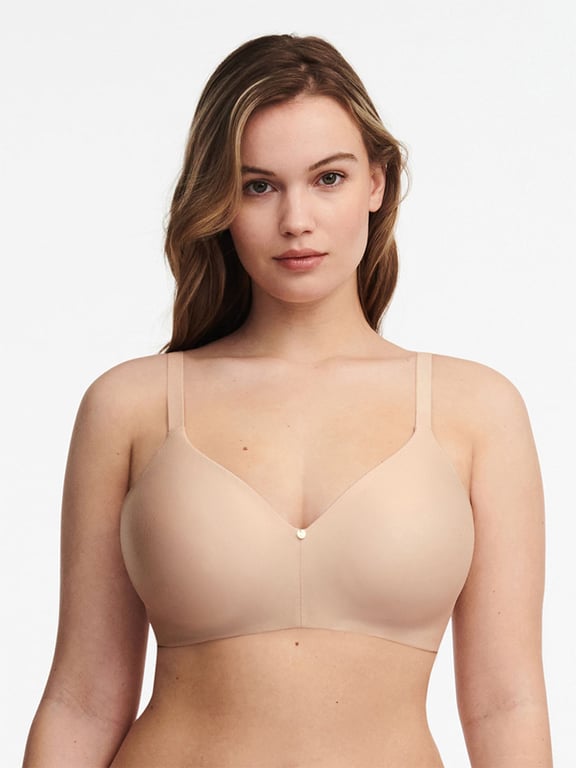 JOYTREE Silky Bras for Women No Underwire V Neck Bralettes for Women Cloud  Feel Everyday T Shirt Bra with Extender-Beige, S at  Women's Clothing  store