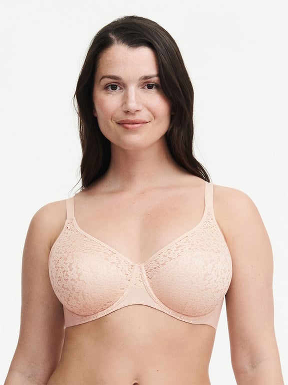 Larger Bosom Bras For Womens Perspective Lace Unlined Brassiere