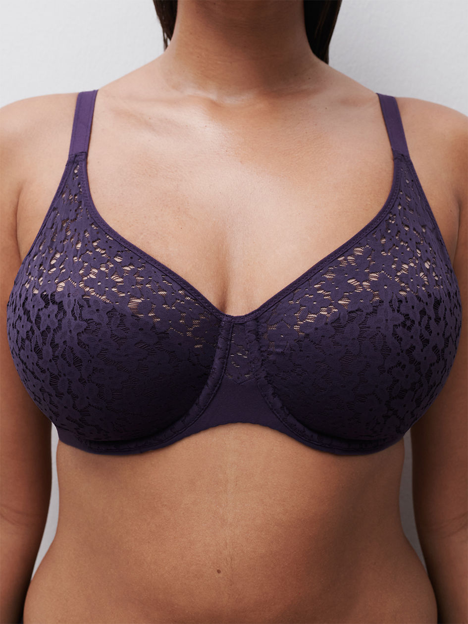 Chantelle Women's Norah Chic Underwire Bra – Molded Cup, Graphic Print, Ultra-Soft Support