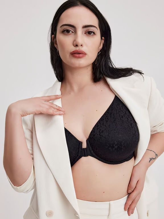 Norah Comfort Front Closure Bra Black - 3