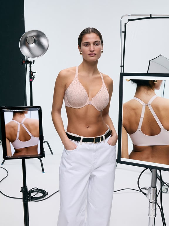 Norah Comfort Front Closure Bra Nude Rose - 5