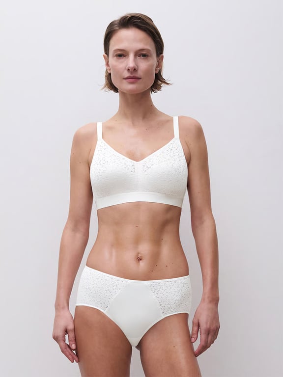 Norah Comfort Supportive Wirefree Bra White - 4