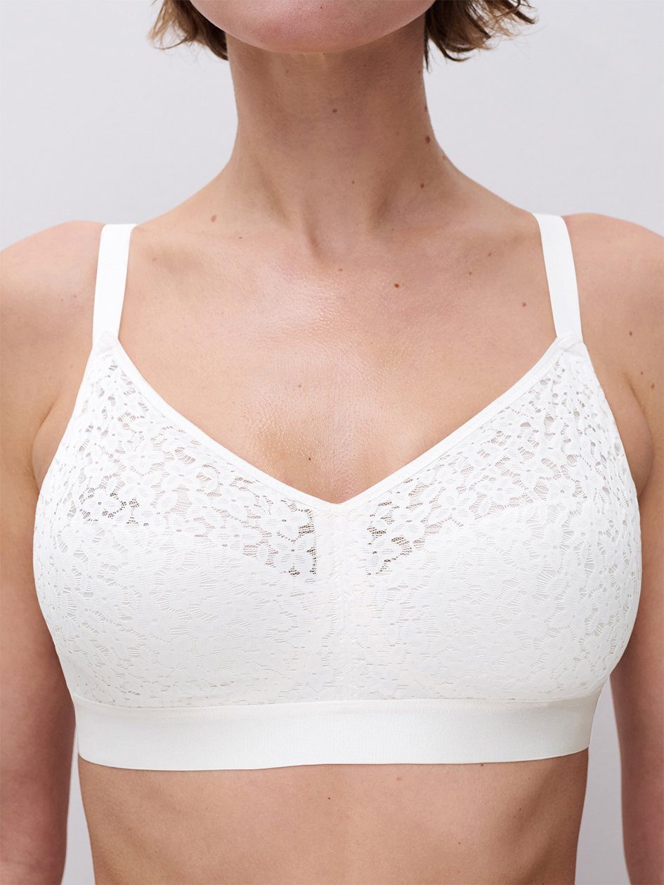 Norah Comfort Supportive Wirefree Bra White - 3