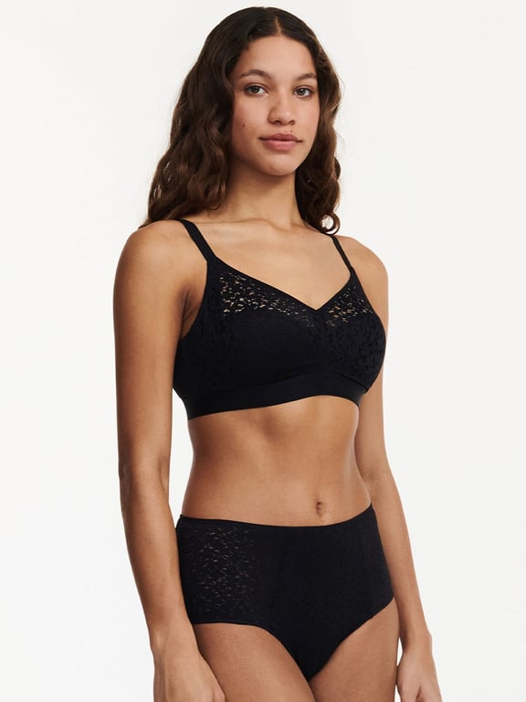 Chantelle Norah Comfort Supportive Wirefree Bra - Black - An Intimate  Affaire