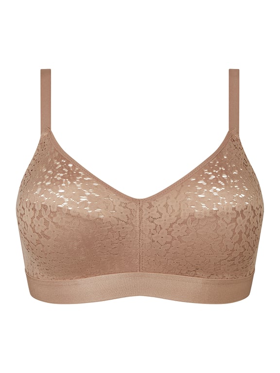 Norah Comfort Supportive Wirefree Bra Coffee Latte Nude - 1