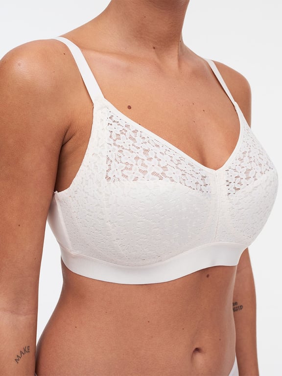 Norah Comfort Supportive Wirefree Bra Talc - 3