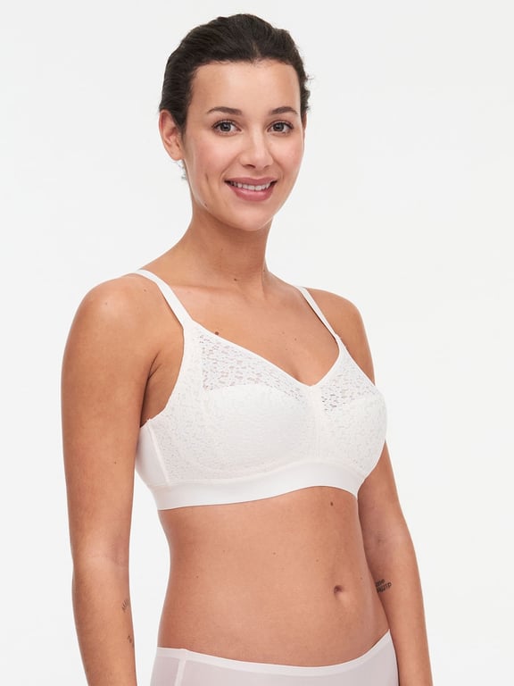 Norah Comfort Supportive Wirefree Bra Talc - 2