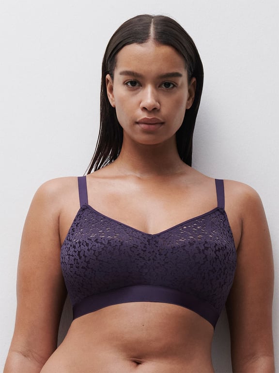 Norah Comfort Supportive Wirefree Bra Fatal Violet - 0