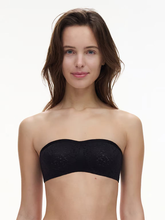 Norah Comfort Unlined Bandeau Strapless Bra Black - 2