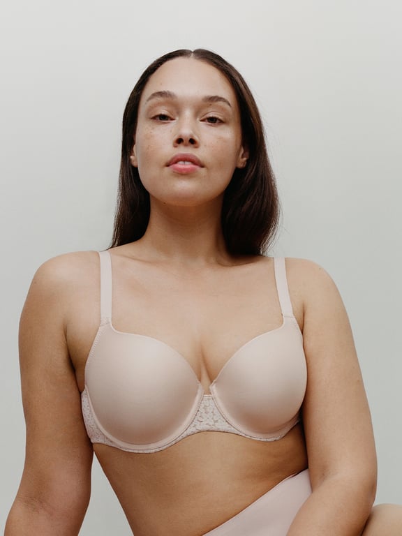 Chantelle | Norah Comfort - Norah Comfort Smooth Sweetheart T-Shirt Bra Nude Blush - 1