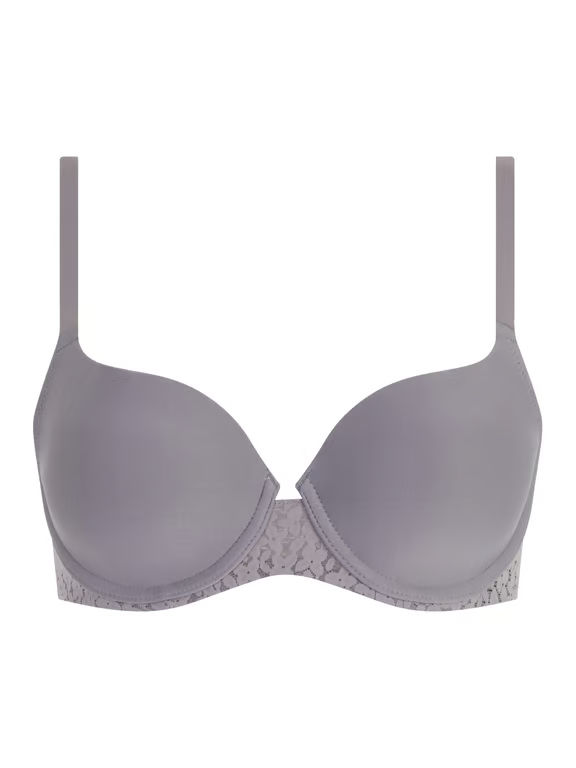 Norah Comfort Smooth Sweetheart T-Shirt Bra Purple Grey - 1