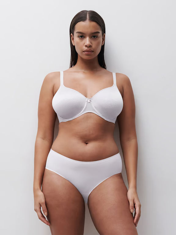 Norah Comfort Full Coverage Spacer T-Shirt Bra White - 4