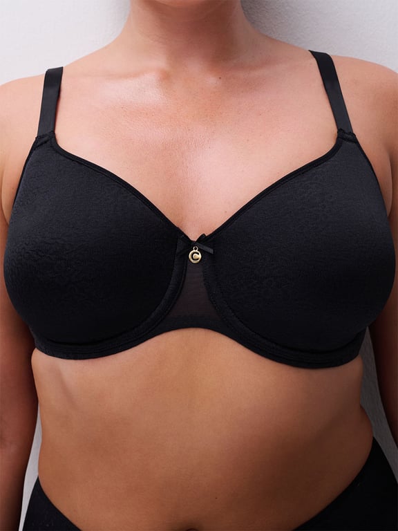 Norah Comfort Full Coverage Spacer T-Shirt Bra Black - 6