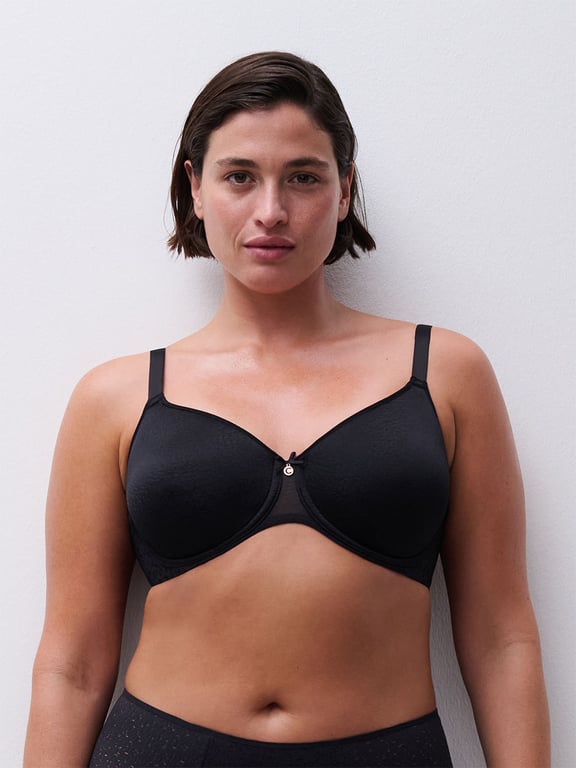 Norah Comfort Full Coverage Spacer T-Shirt Bra Black - 2