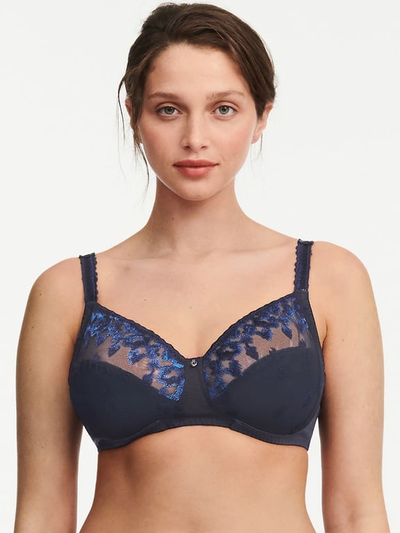 Chantelle | Bold Curve - Bold Curve Full Coverage Wireless Bra Blue Shades - 1