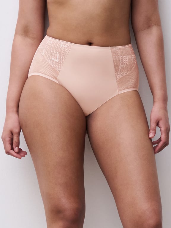 Chantelle | INTRIGUE - Intrigue High Waist Support Brief Nude Rose - 1
