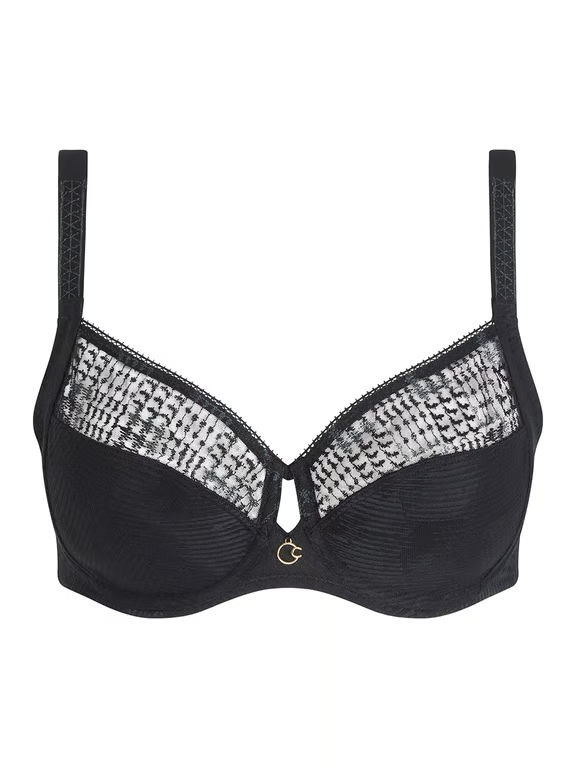 Intrigue Full Coverage Underwire Bra Black - 1
