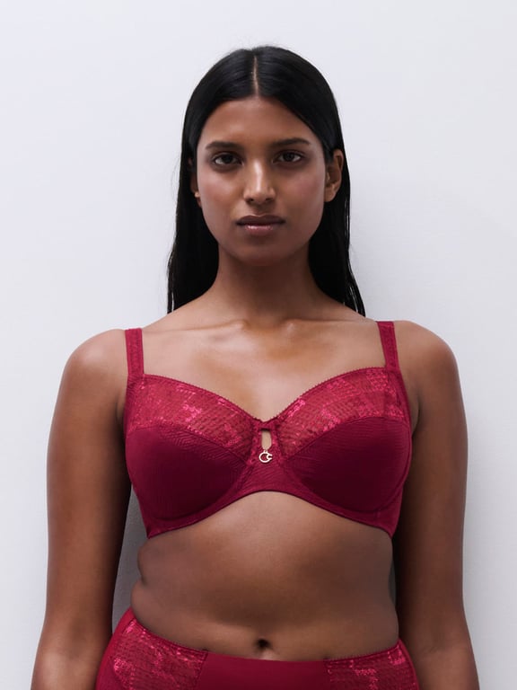 Chantelle | Intrigue - Intrigue Full Coverage Underwire Bra Vibrant Raspberry - 1