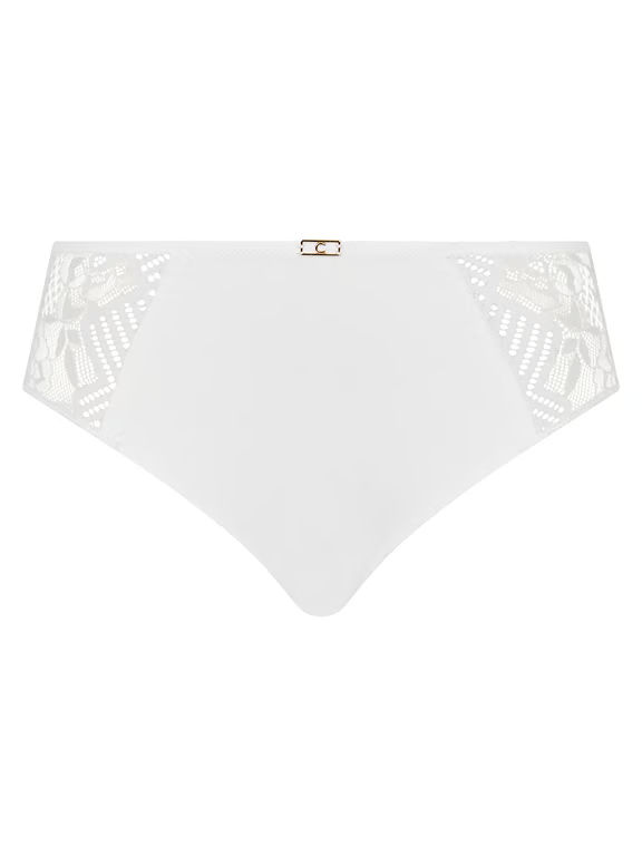 Origins Lace Mid Rise Bikini White - 1